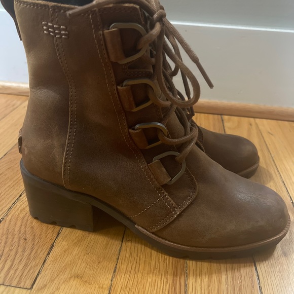 Sorel Cate Lace Boot - Size 6.5, Brown Leather - Picture 4 of 6